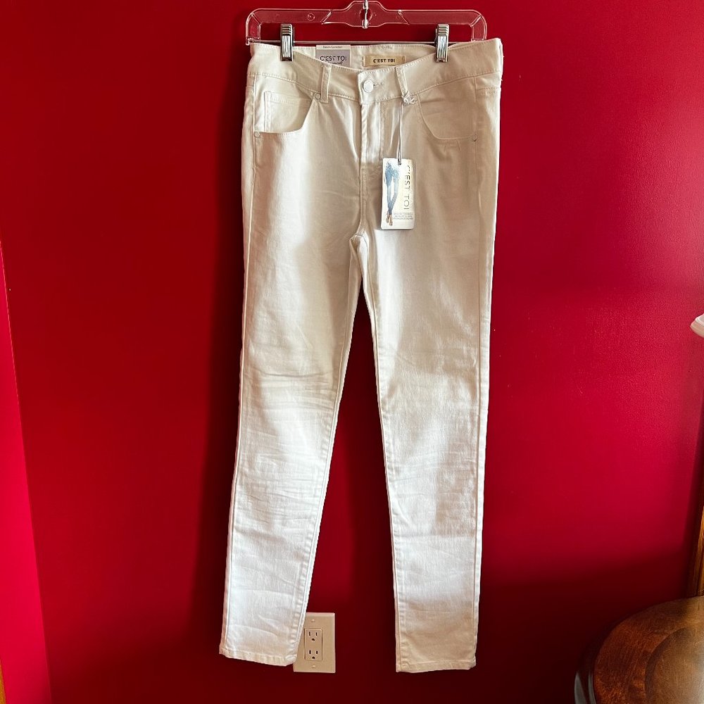 New with Tags - C'est Toi White Skinny Jeans -Size 11 Denim Collection